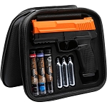 Home Self Defense .68 Caliber CO2-Powered 6-Shot Pepper Ball Pistol Kit