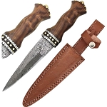 12.5 Inch Handmade Damascus Collection Dirk Sgian Dubh Knife