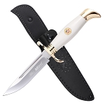 Fixed Blade POM White Handle USA 250th Anniversary Bowie Knife