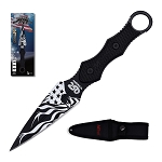 Full Tang Spear Point Blade Black Dagger - USA 250th Anniversary Knife