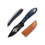 8.25 Inch Handmade Full Tang Hunting knife Wolf