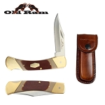 8.75 Inch Lock Back Manual Folding Knife Delrin Handle