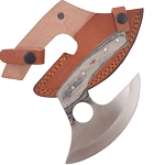 Handmade Alaskan Ulu knife Black Wood Handle 6 Inch
