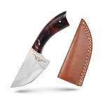 6 Inch Handmade Fixed Blade Skinner Knife - Pearl Resin Handle