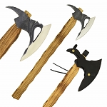 24 Inch Hand-Forged Style Viking Tomahawk - Flame-Seared Hardwood Axe