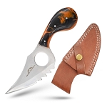 7.25 Inch Handmade Fixed Blade Skinner Knife - Resin Handle