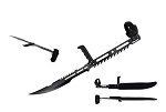 27.5 Inch Blood Rayne Ninja Forearm Vampire Sword