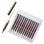 One Dozen Pen Letter Opener Knives - Wood Pattern