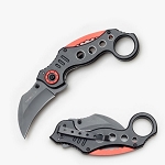 7 Inch Karambit - Spring-Assisted Knife - Black