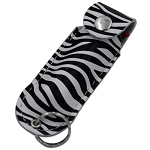 Pepper Spray 1/2 Oz. with Key Chain - Zebra Print
