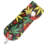 Pepper Spray 1/2 Oz. with Key Chain - Marijuana Print