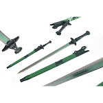 37.5 Inch Handmade Green Chinese Jian Sword