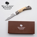 7.25 Inch Scrimshaw Lock Back Folding Knife - Eagle