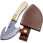 Handmade Full Tang Fixed Blade Gut Hook Knife 8 Inch