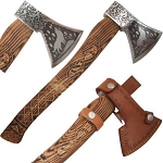 Medieval Warrior - Viking Tomahawk - Wolf Engrave