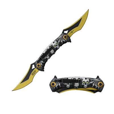 Dark Fantasy Blades - Twin Bladed Fantasy Knife - Yellow