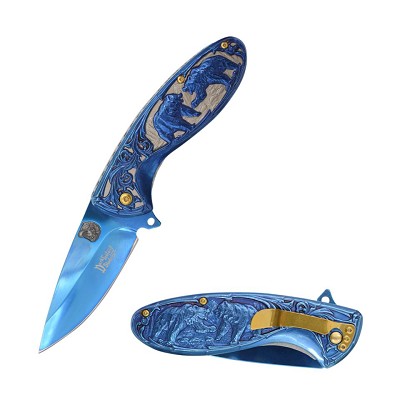 7.75 Inch Blue Bear Spring Assisted Knife