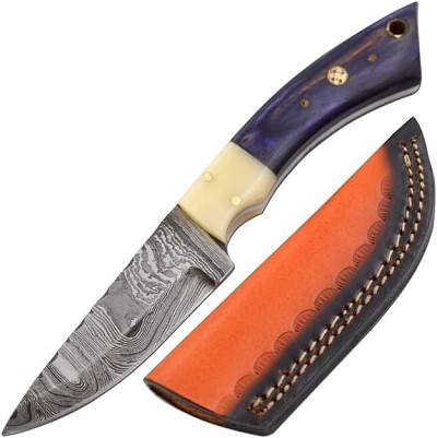 Old Ram - 7 Inch Over All Fixed Blade Damascus Knife