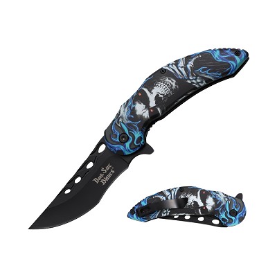 Dark Side Blades Fantasy Spring-Assisted Knife - Blue