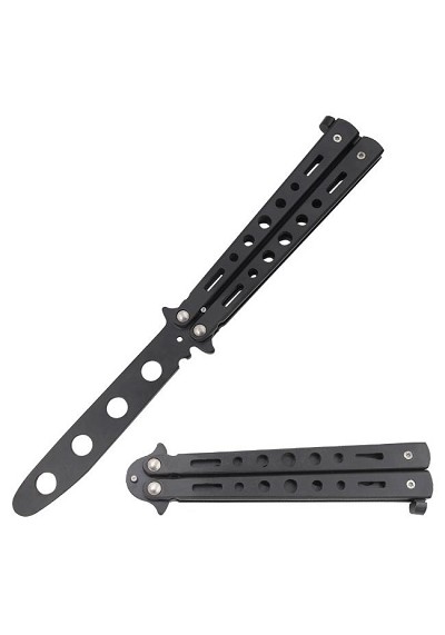 Heavy Duty Butterfly Training Knife - Black