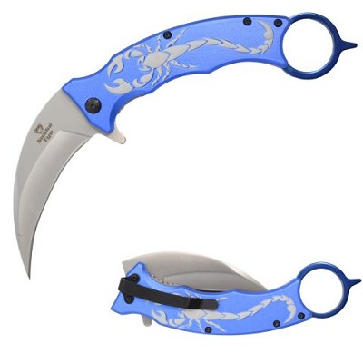 Tactical Fantasy Blue Scorpion Karambit – 8