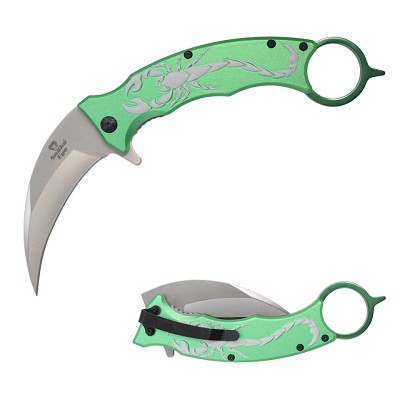 Tactical Fantasy Green Scorpion Karambit – 8