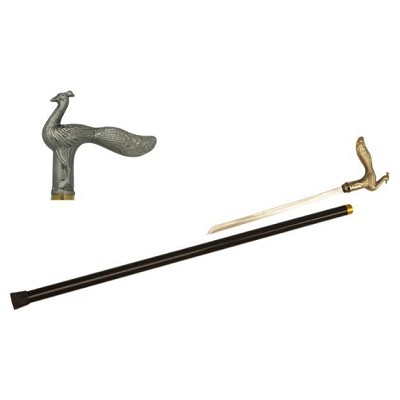 Decorative  Peacock Walking Cane Sword