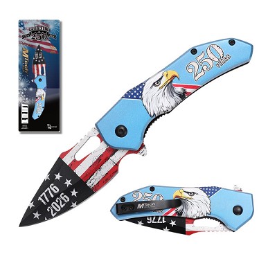 MTech USA 250th Anniversary Spring Assisted Knife – 3.25