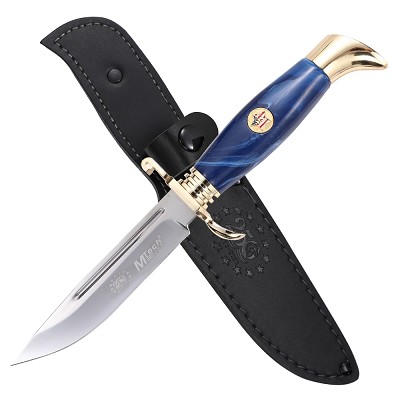 Fixed Blade POM Blue Handle USA 250th Anniversary Bowie Knife