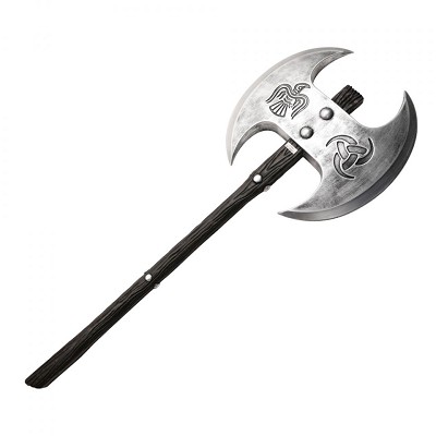 39.4 Inch PU Foam Viking Two Handed Axe for Cosplay