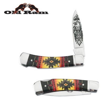 Lock Back Manual Folding Knife Acrylic Handle