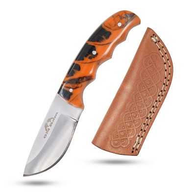 6.5 Inch Handmade Fixed Blade Skinner Knife Resin Handle