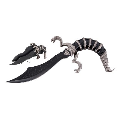 Fantasy Cobra Snake Dagger with Scorpion Tail Handle