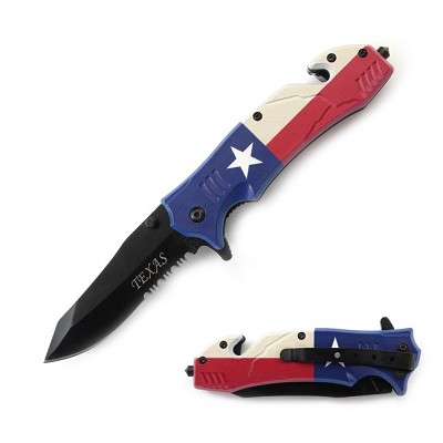 Texas - Spring Assisted Tactical Rescue Folding Knife