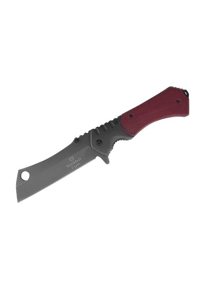 Spring-Assisted Heavy Duty Razor Knife - Red Gray Handle