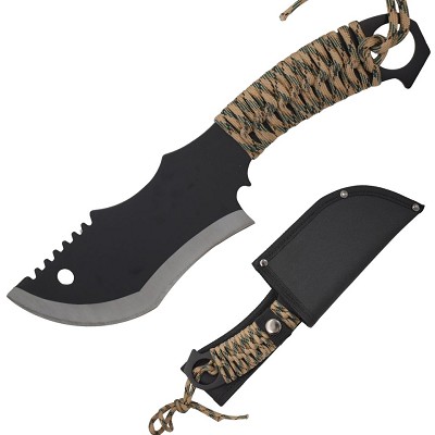 10 Inch Tactical Fixed Blade Hunting Knife Sawback Blade