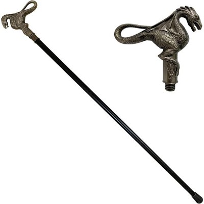 35 Inch Dragon Walking Cane Hidden Blade Sword