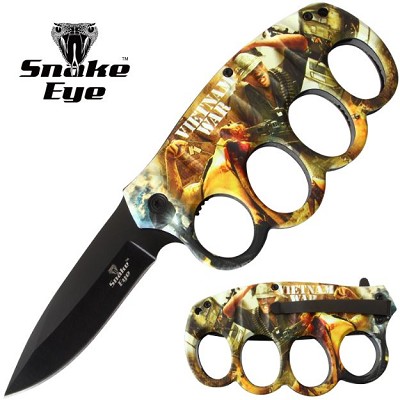 Vietnam War - Tactical Spring-Assisted Knuckle Knife