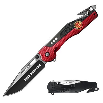 8.5 Inch Tactical Rescue Spring Assist Fire Fighter Knife