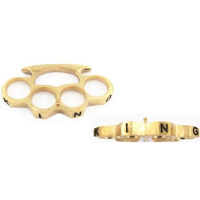 KING Brass Knuckles - Self Defense Belt Buckle