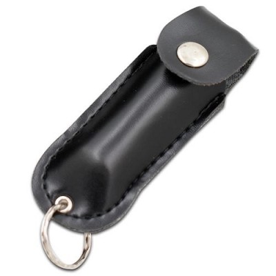 Pepper Spray With Key Chain Carrying Pouch - Black