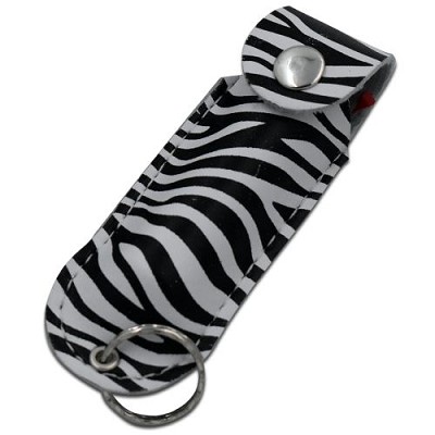 Pepper Spray 1/2 Oz. with Key Chain - Zebra Print