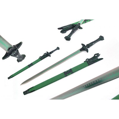 37.5 Inch Handmade Green Chinese Jian Sword