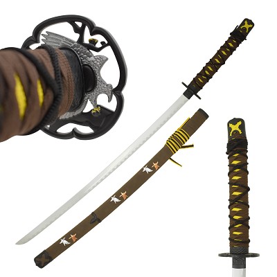 Ten Ryu - Samurai Katana Sword - Origami Crane Brown