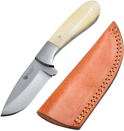 8 Inch Fixed Blade Hunting Knife Real Bone Handle