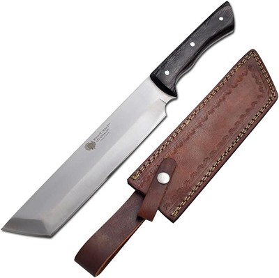 15 Inch Handmade Machete Knife Stainless Steel Tanto Blade