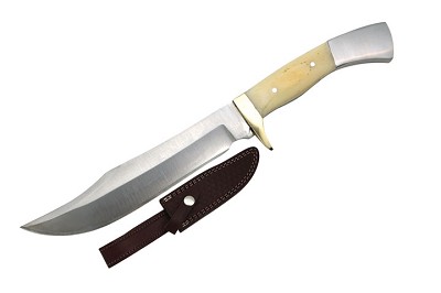 Wild Turkey Handmade - Fixed Blade Knife - Bone Handle