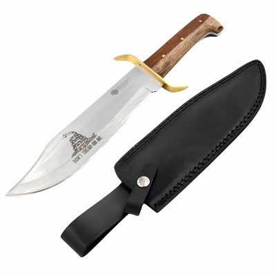 ''Don't Tread on Me' Handmade Fixed Blade Bowie Knife 15 Inch Overall