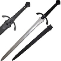 Handmade Medieval Warrior  Black Sword High Carbon Steel Full Tang