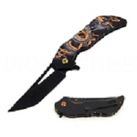 Fantasy Dragon Handle Spring Assist Pocket Folding Knife 